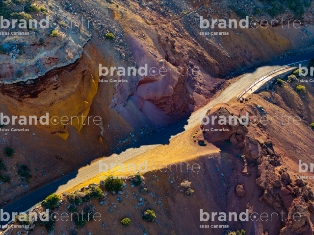 el borde de la Caldera de Taburiente