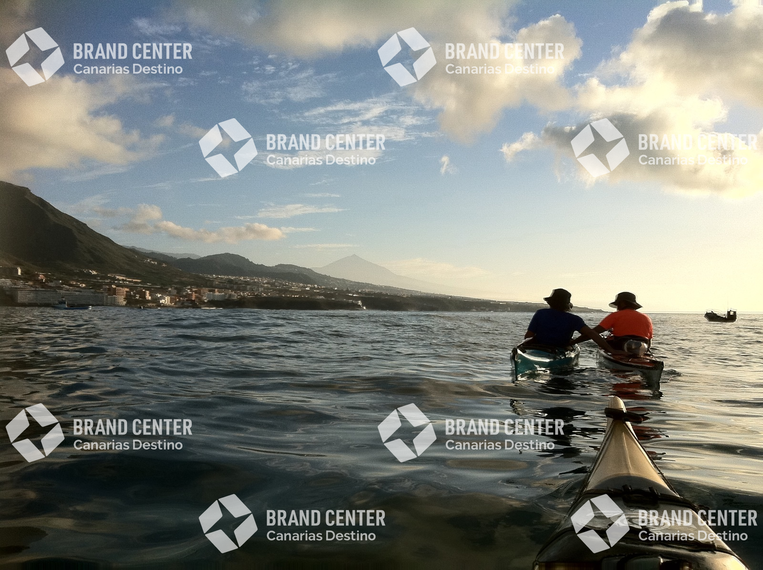 Kayaks in northern Tenerife