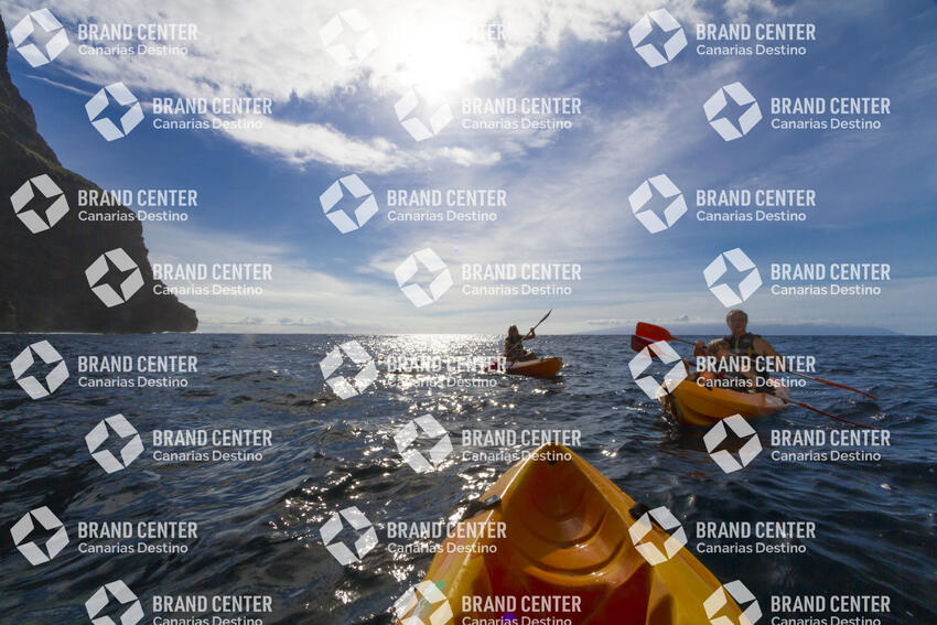 Kayak excursion through Los Gigantes