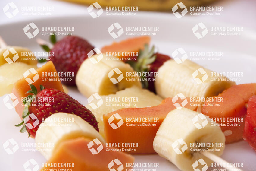Brochetas de frutas