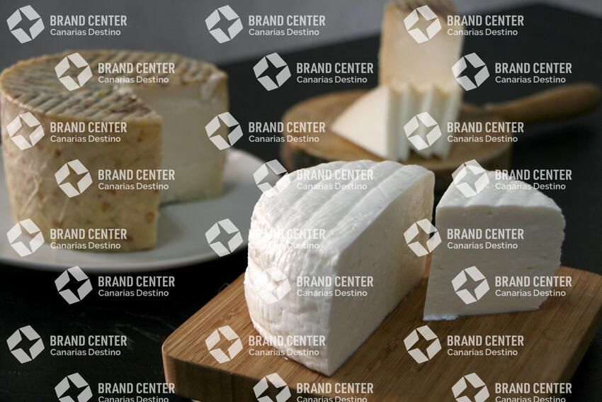 Assortment of Canarian cheeses