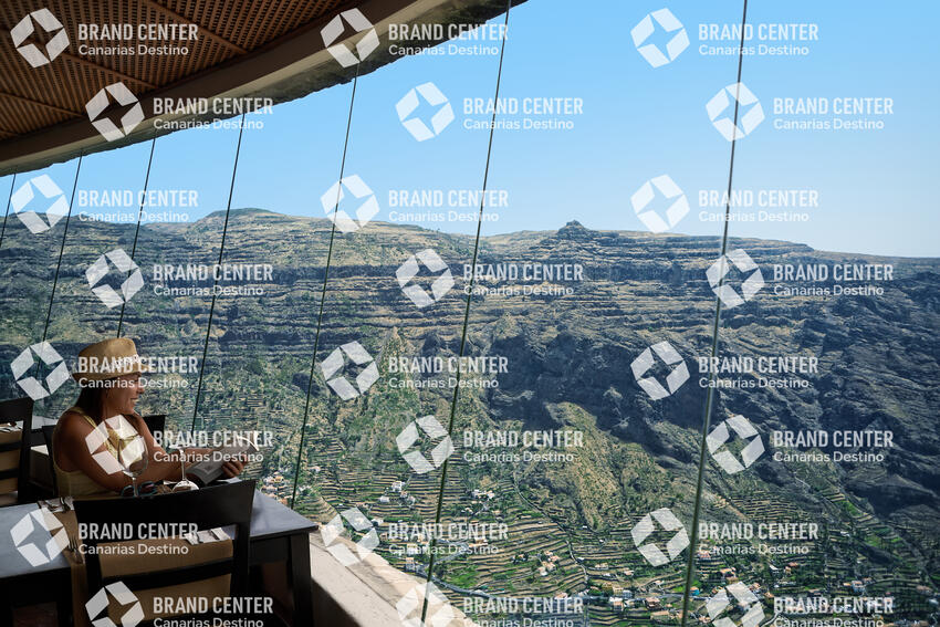 Valle de Gran Rey viewpoint. Palmarejo