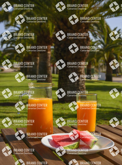 Desayuno en jardin