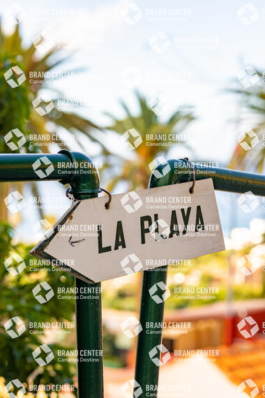 Señal La Playa, en Valle Gran Rey