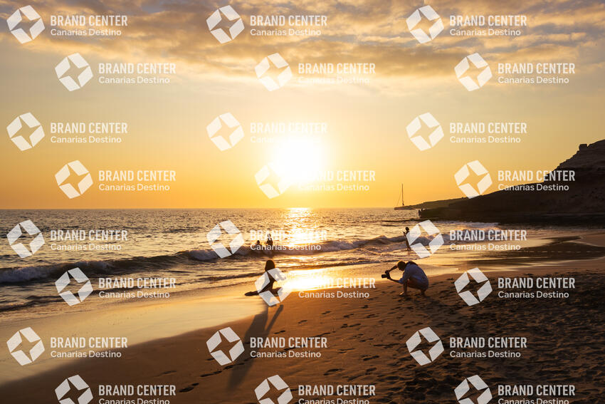 Playa Diego Hernández - atardecer