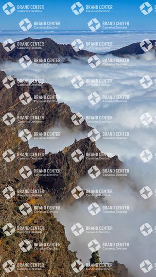 el borde de la Caldera de Taburiente