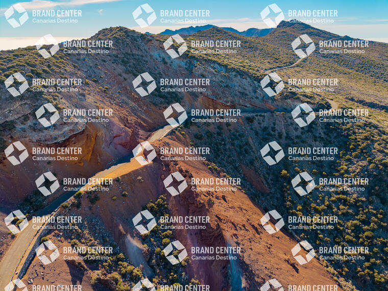 el borde de la Caldera de Taburiente