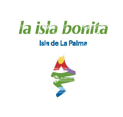 Isotipo Isla de La Palma con Texto Encima AI