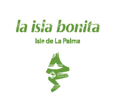 Isotipo Isla de La Palma con Texto Encima AI