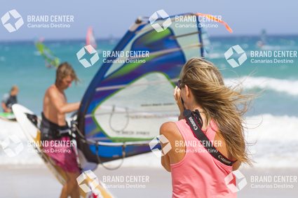 Windsurf en Playa La Barca, Parque Natural de Jandía