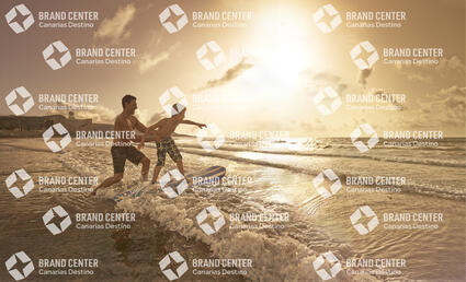 Surfing in Las Canteras Beach