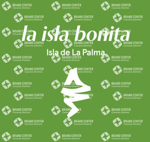 Isotipo Isla de La Palma con Texto Encima AI